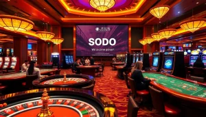 Immersive casino experience at SODO featuring vibrant games and eager players.