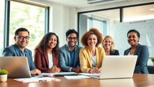 Engaged professionals at Scion Executive Search strategizing for nonprofit leadership recruitment.