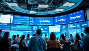 Engaging awazlive digital newsroom capturing dynamic discussions among professionals.