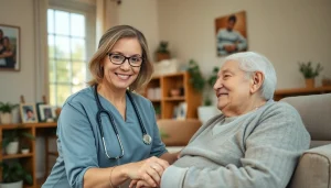 Caregiver providing in home care austin tx support in a warm, inviting environment.