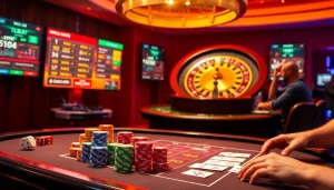 Experience the thrill of gaming at 789club 789clubz.dev with vibrant casino tables and engaging players.