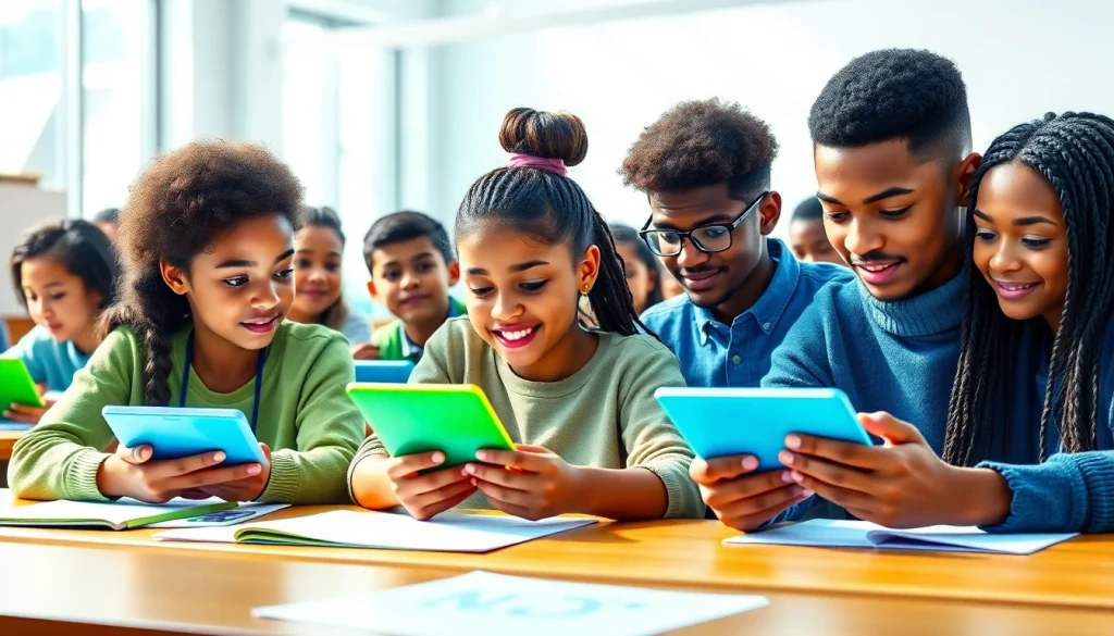 Calculate your NMT score with students in a vibrant classroom.