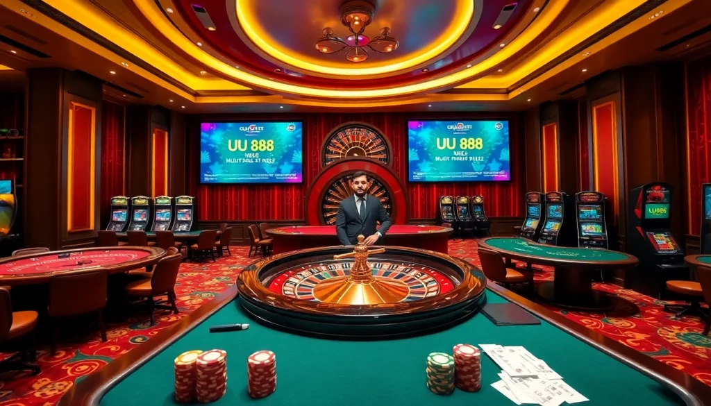 Experience the thrill of UU88 with elegant casino gaming activities and a luxurious atmosphere.