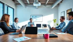 Verken de ideeën en strategieën van https://marketingways.nl in een dynamische vergaderruimte.