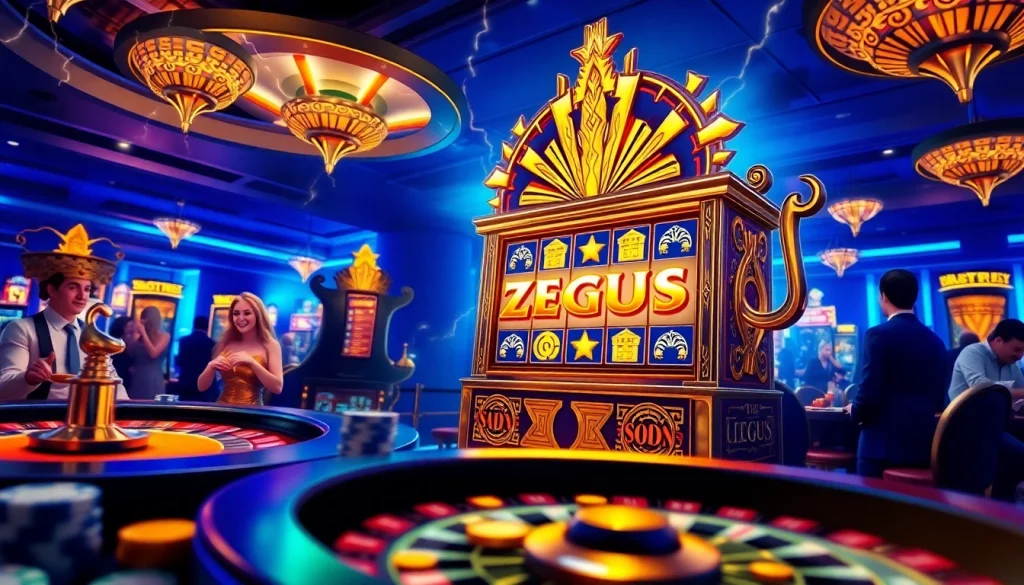 Mainkan Slot Zeus di kasino mewah, merasakan sensasi tema petir.