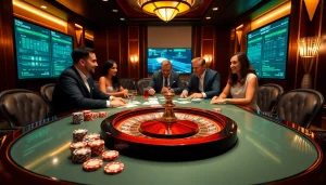 Experience the thrill of gambling at 11UU with a vibrant casino table showcasing cards and chips.