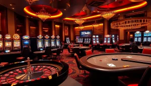 Experience the excitement of gambling at https://23win.ryukyu/ with luxurious casino tables and vibrant slot machines.