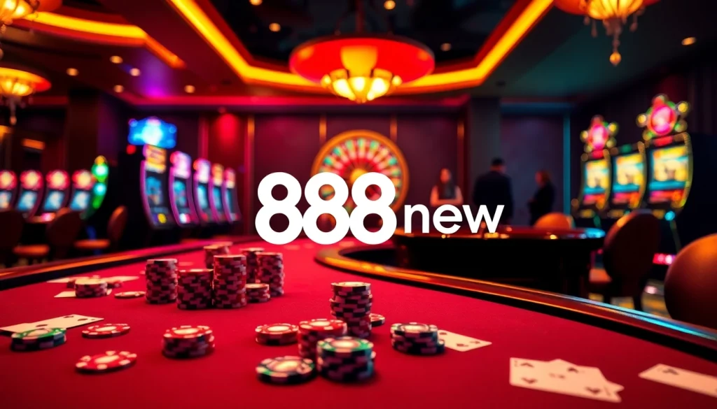 Experience the thrill of gaming with 888 new slots and casino tables in a vibrant atmosphere.