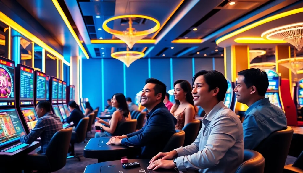 Experience high-stakes gaming at https://33win.global/ with diverse players enjoying vibrant online casino games.