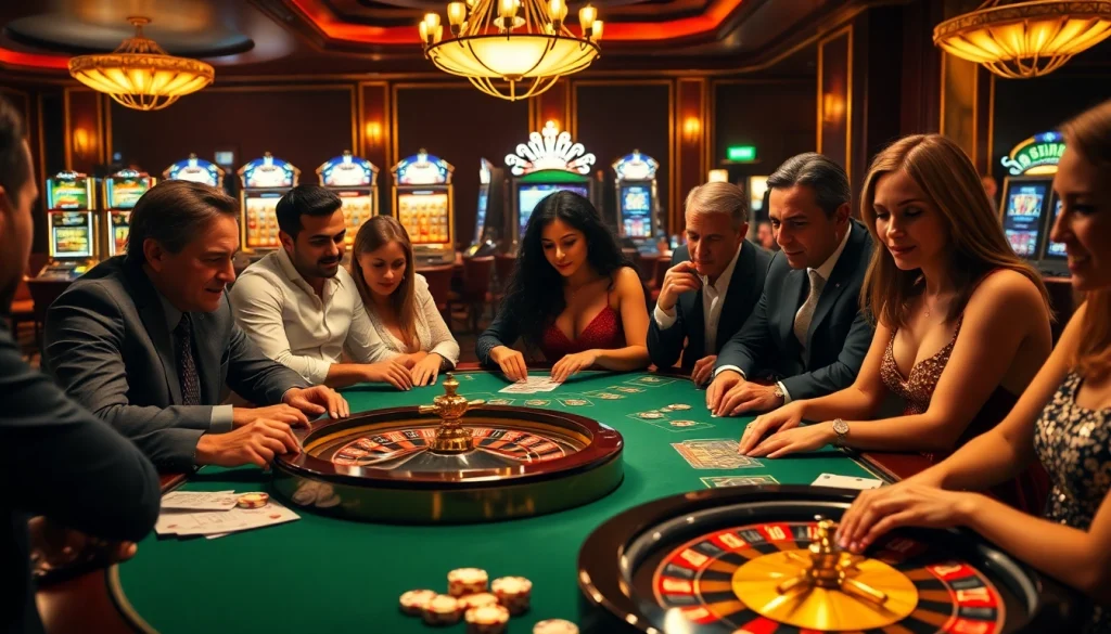 Experience thrilling casino action at https://68vip.ac/ with poker chips and a roulette wheel.