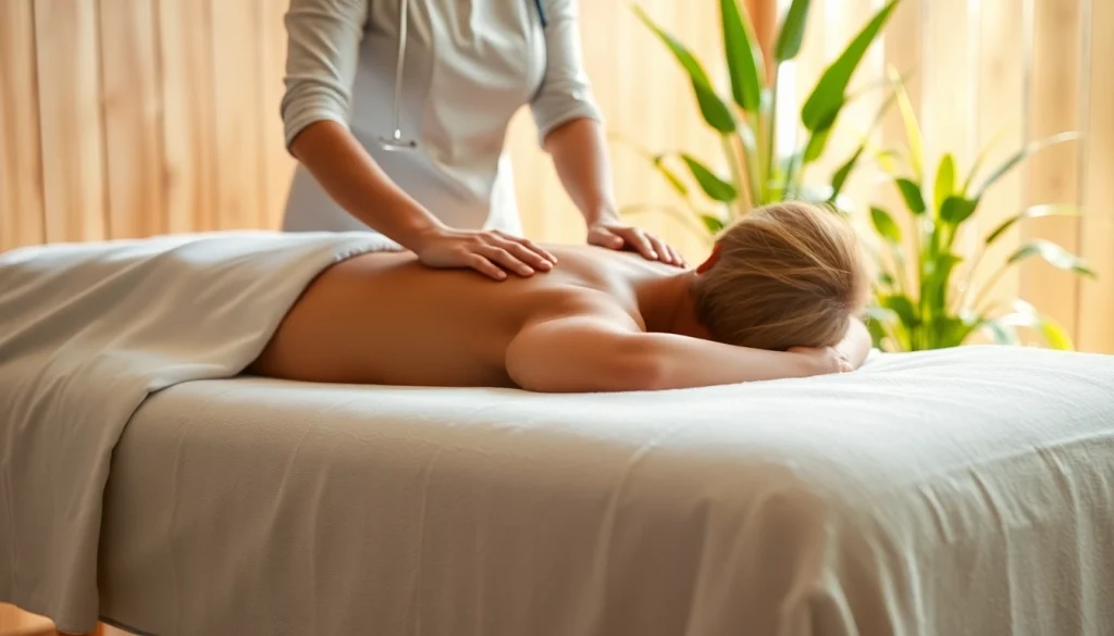 Experience the rejuvenating griesbach massage with a professional therapist in a serene spa.