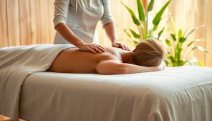 Experience the rejuvenating griesbach massage with a professional therapist in a serene spa.