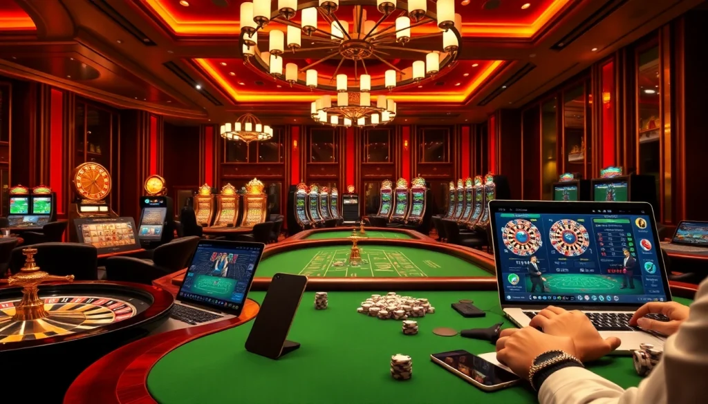 Vivez l'adrénaline du casino en ligne avec des jeux dynamiques, des roues de roulette et des tables de poker élégantes.