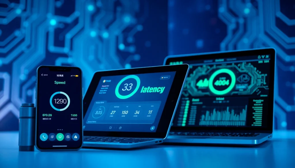 快连下载应用在多台设备上展示，体现现代工作环境中的速度与安全性。