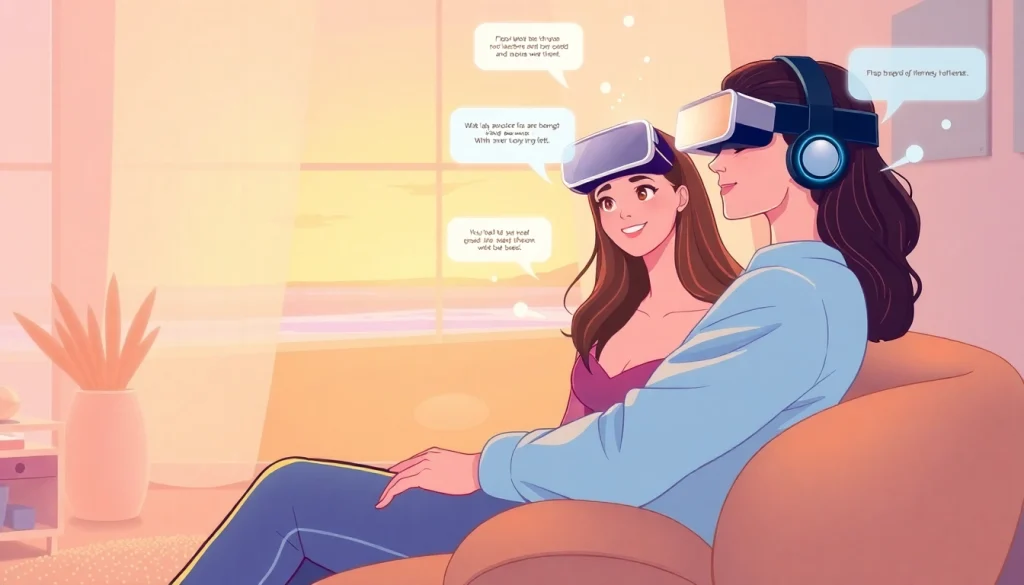 Engaging interaction with an NSFW AI girlfriend in a cozy digital space