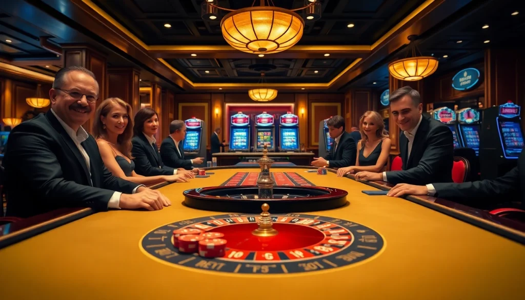 KJC offers players an exciting casino experience with luxurious gaming tables and vibrant slot machines.