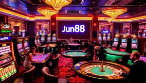 Experience the thrill of gambling at Jun88 with vibrant casino games and high-stakes action.